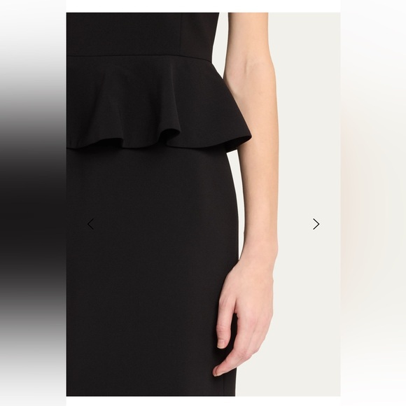 Alice + Olivia Black Victoria Peplum Dress - Picture 8 of 8